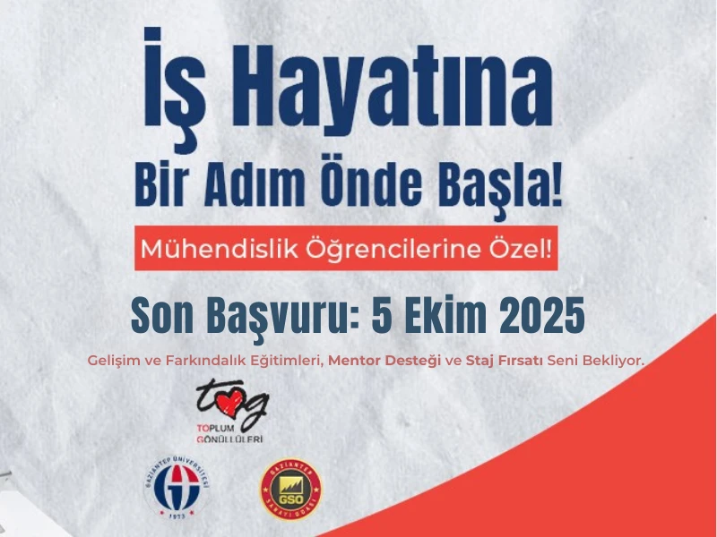 GELECEĞİNE YÖN VERMEK İSTEYEN GENÇLER İÇİN BİR FIRSAT DAHA!